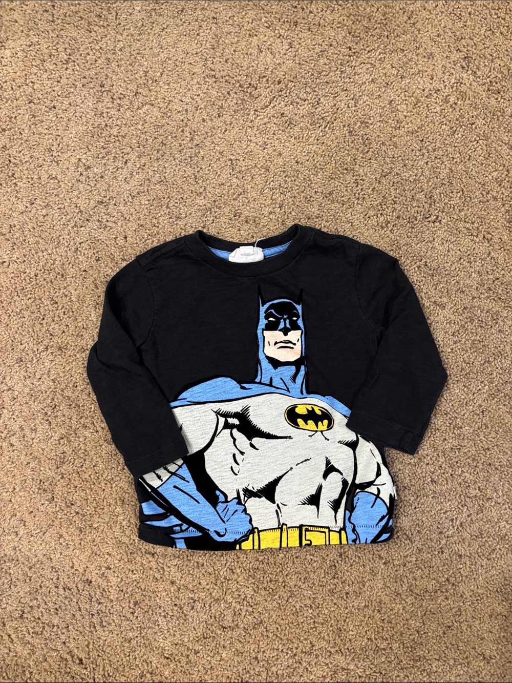 GAP Batman Long-Sleeve Tee - Black, Blue & Yellow